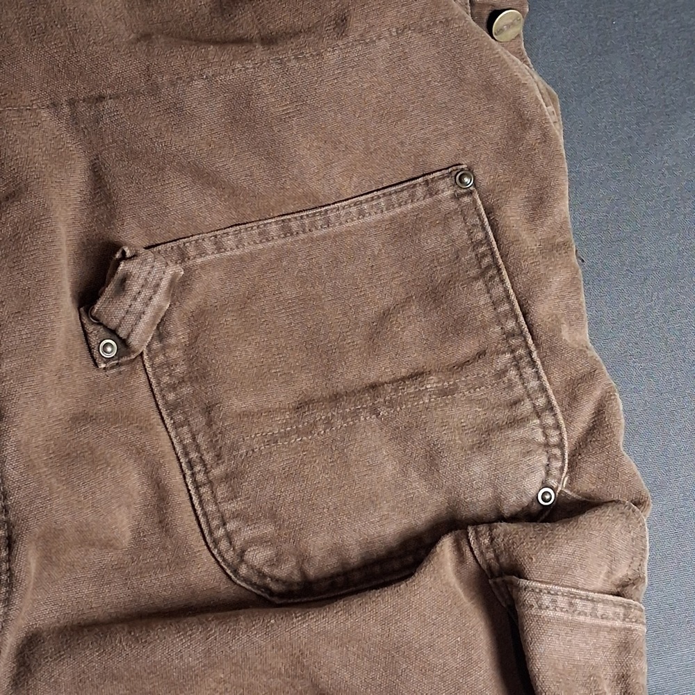 Carhartt Mint Vintage Work Overalls 38x32 Mens Brown Double Knee Insulated - USA - Picture 10 of 12